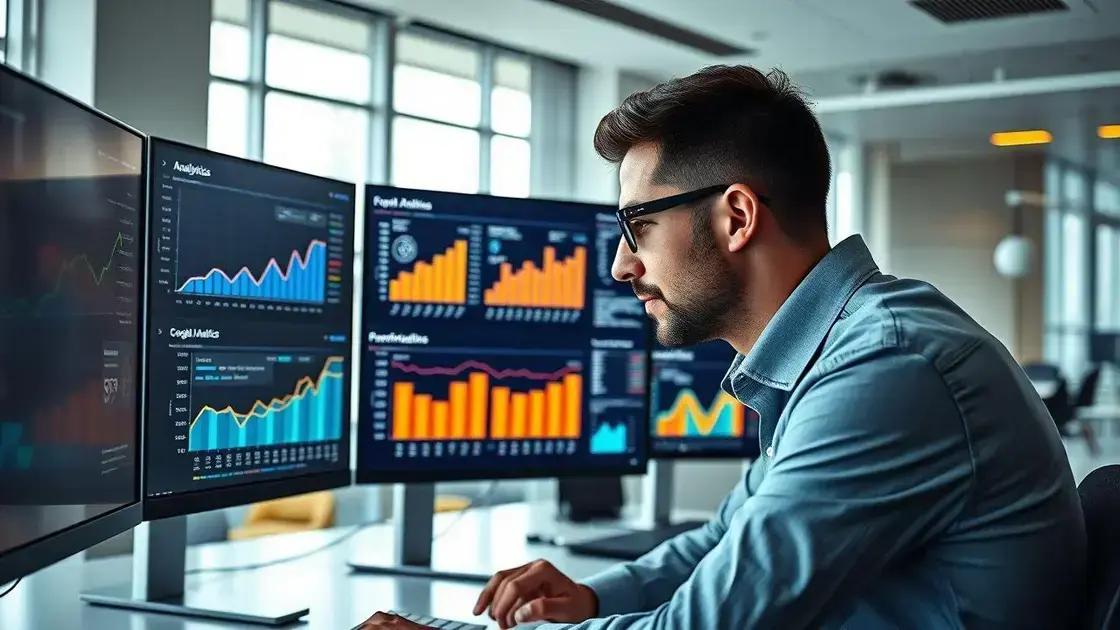 monitorando e analisando dados para ajustes estratégicos