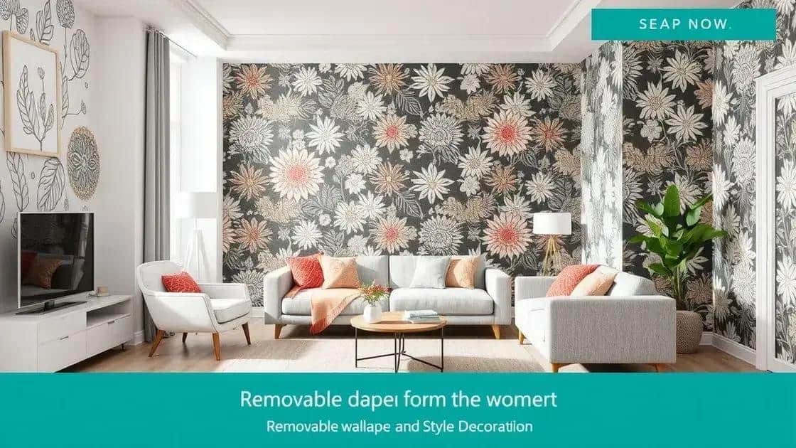 Vantagens do uso de papel de parede removível