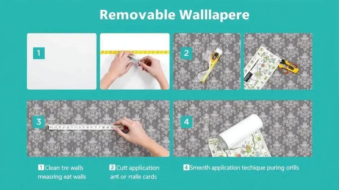 Como aplicar papel de parede removível de forma fácil