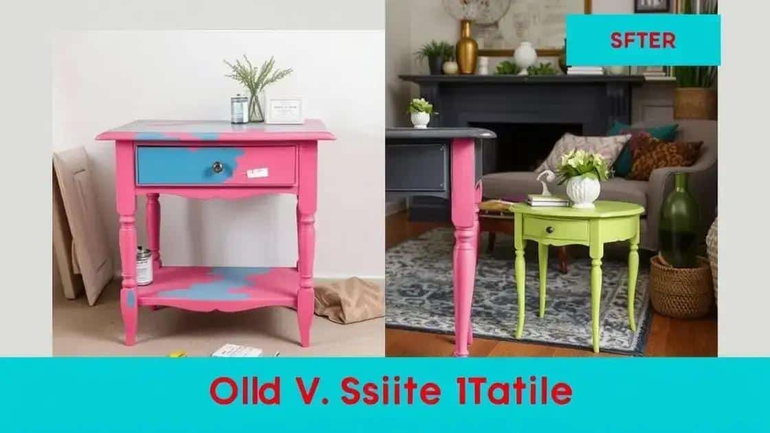 Como pintar e renovar mesas laterais antigos
