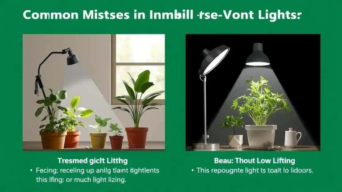 Erros comuns na iluminação de plantas internas e como evitá-los