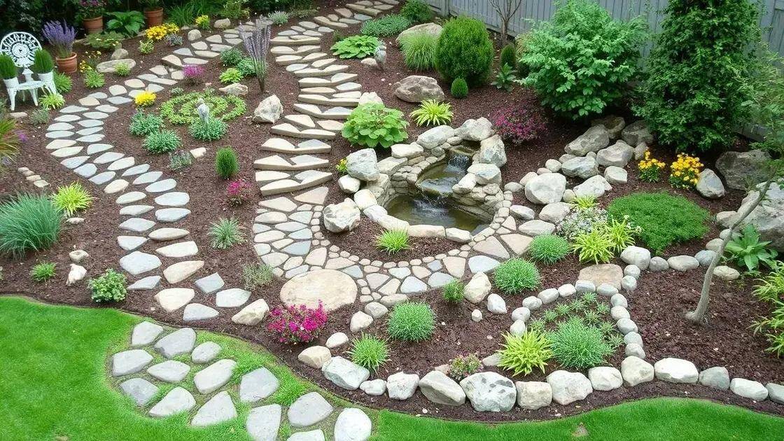 ideias criativas para integrá-las ao jardim