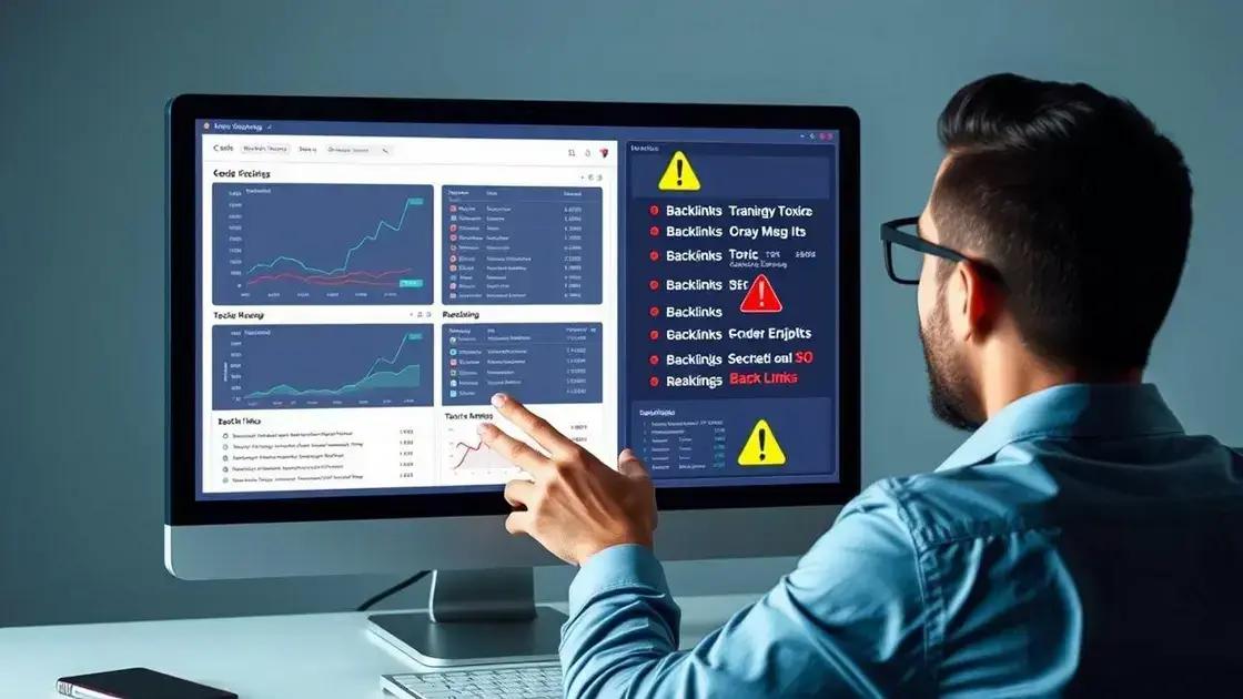 Monitoramento e limpeza do perfil de backlinks