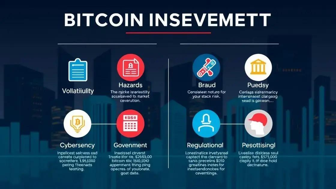Riscos e cuidados ao investir em bitcoin