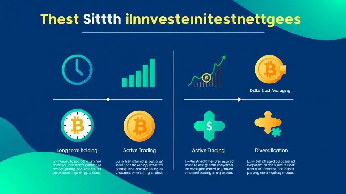 Melhores estratégias para investir em bitcoin