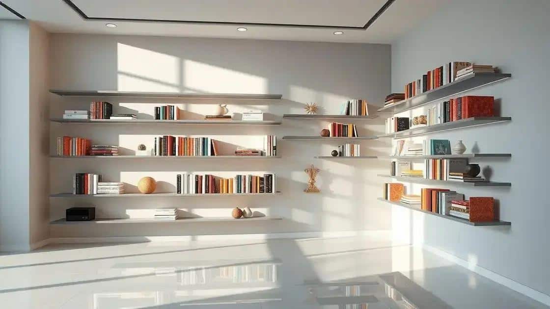 vantagens de usar prateleiras invisíveis na decoração