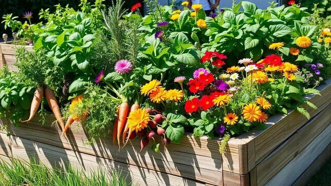dicas de plantas para canteiros elevados