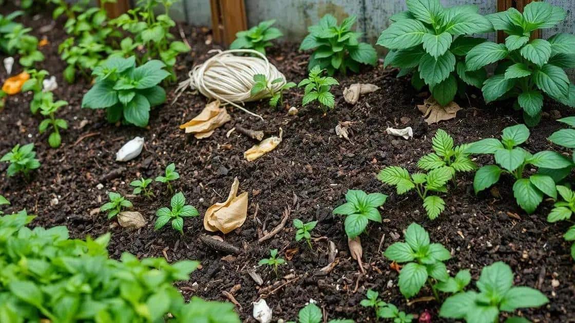 como utilizar resíduos orgânicos na jardinagem