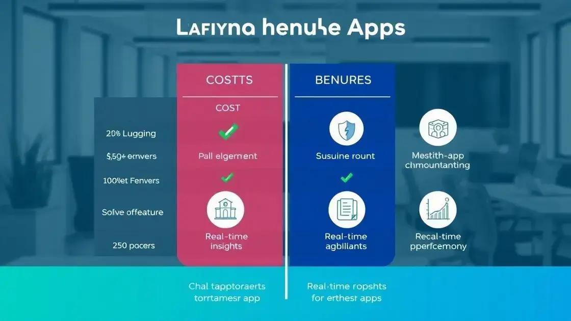 vantagens e desvantagens de cada app