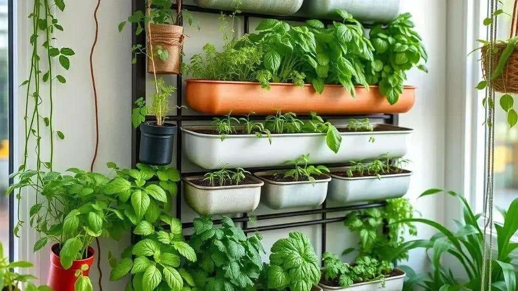 O que é uma horta vertical para interiores? O que é uma horta vertical para interiores?