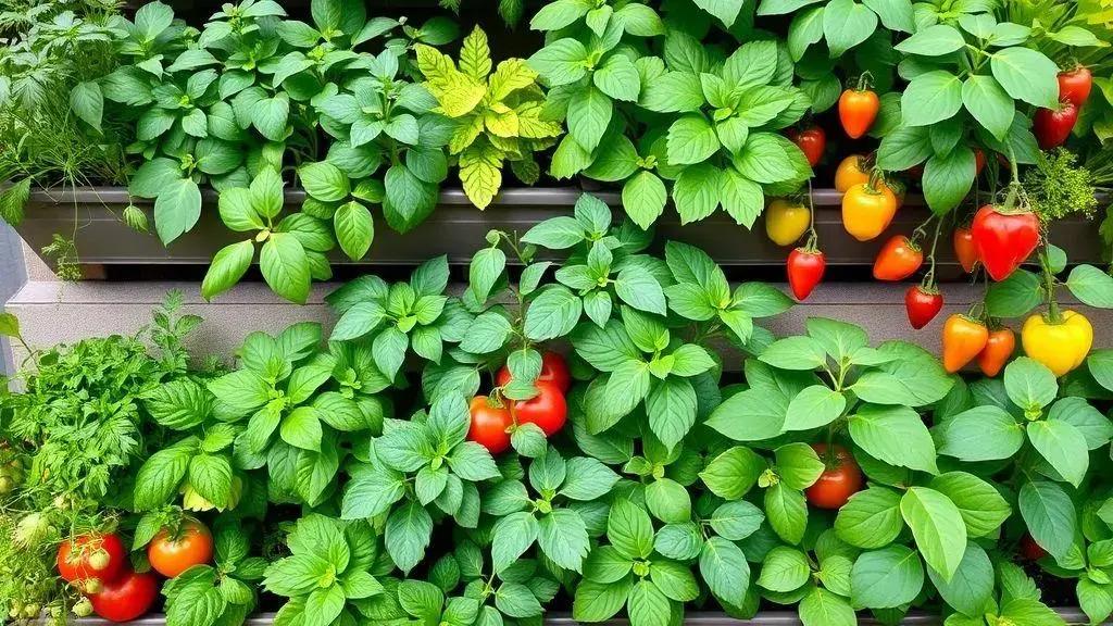 Melhores plantas para uma horta vertical Melhores plantas para uma horta vertical