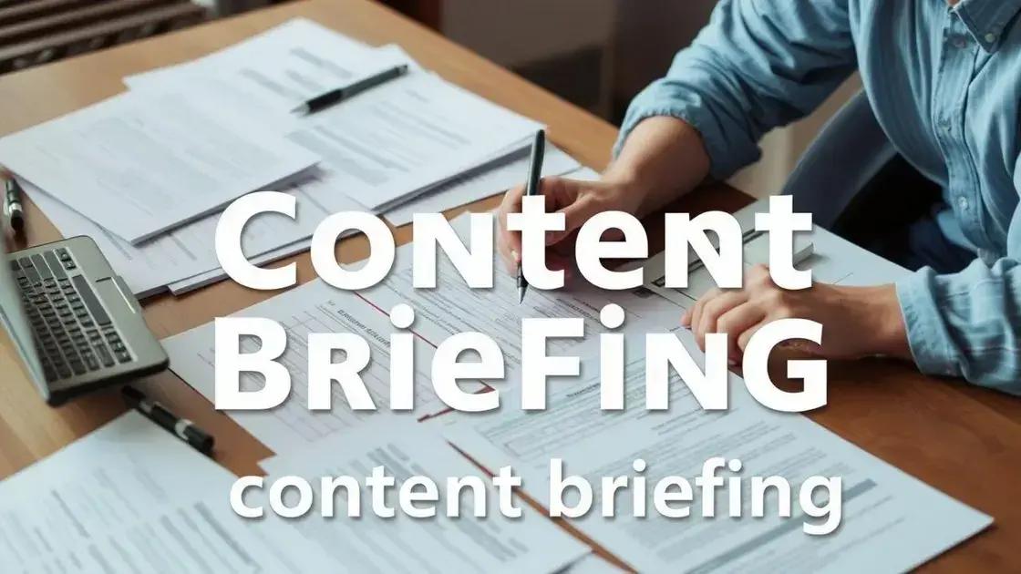 quais elementos não podem faltar em um content brief