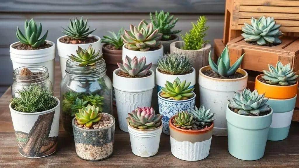 tipos de potes reciclados para suculentas tipos de potes reciclados para suculentas