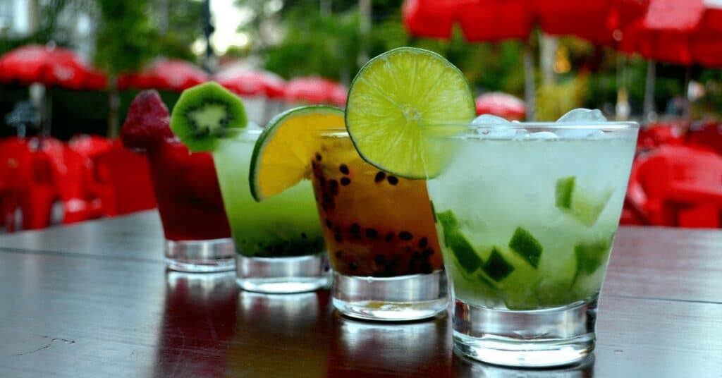 Quais os Drinks que tem mais variações de sabores