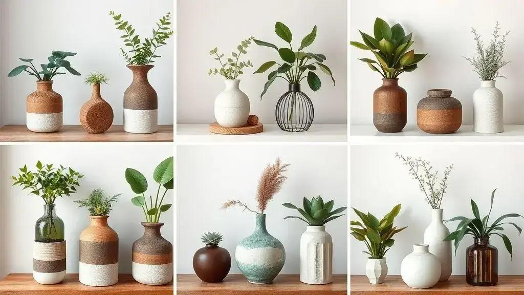 Combinações de vasos com estilos de interiores