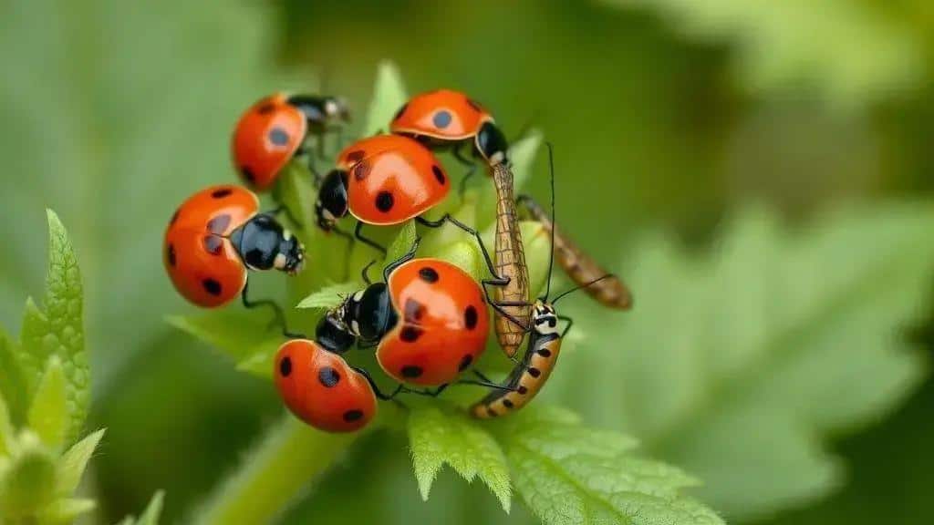 Leia mais sobre o artigo Jardim Defensivo: Como Atrair Joaninhas e Outros Predadores que Devoram Pulgões