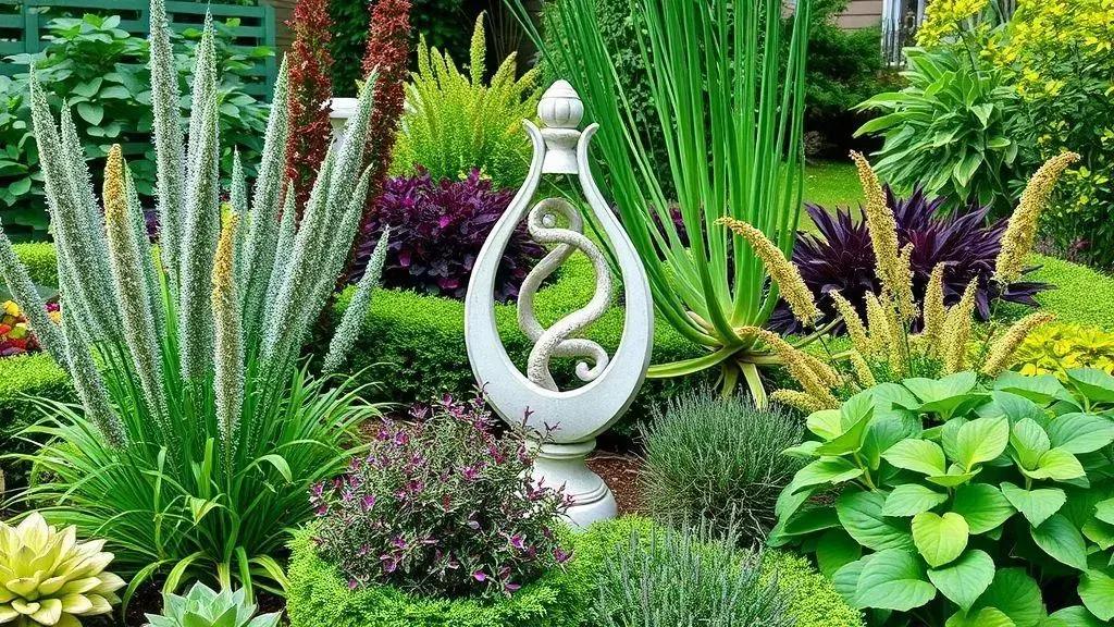 Dicas para integrar pontos focais com plantas