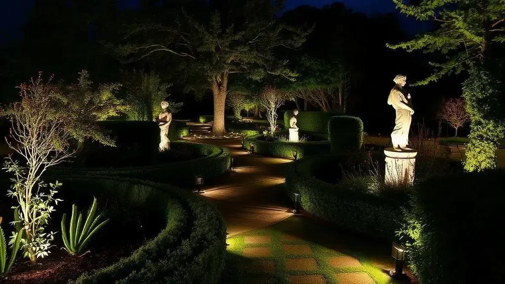 Iluminação e pontos focais no paisagismo